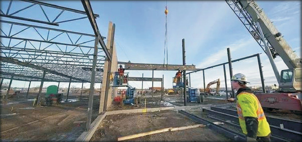Industrial construction site