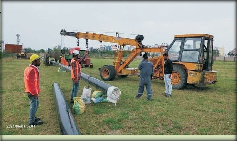 Pipeline installation work